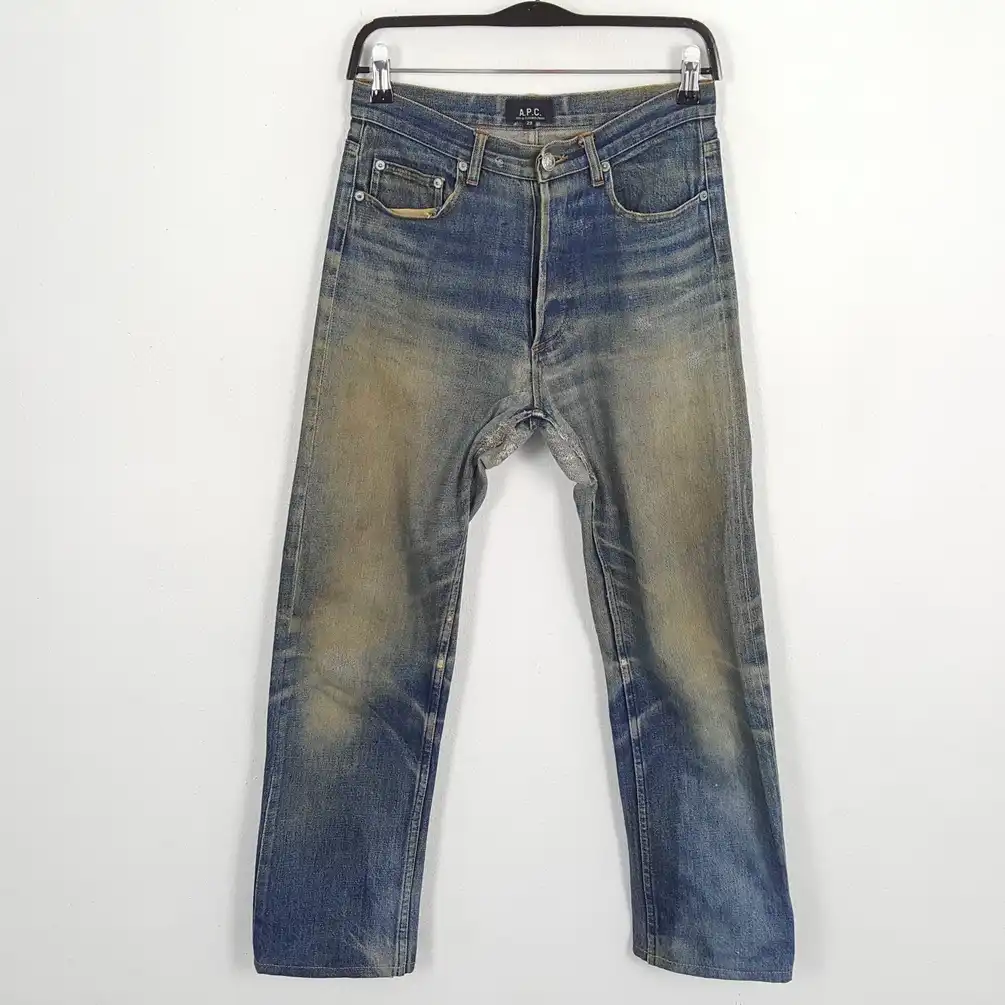 A.P.C Japanese Brand Distressed Streetwear Style Denim Jeans