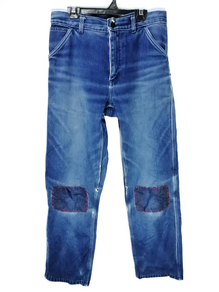Apc Work Wear Destroyed Patches Pant Slim Fit