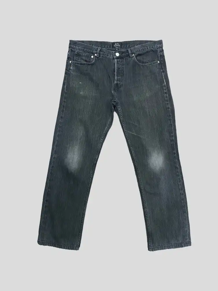 A.P.C PETIT STANDARD JEANS DROIT ETROIT BLACK FADED DENIM