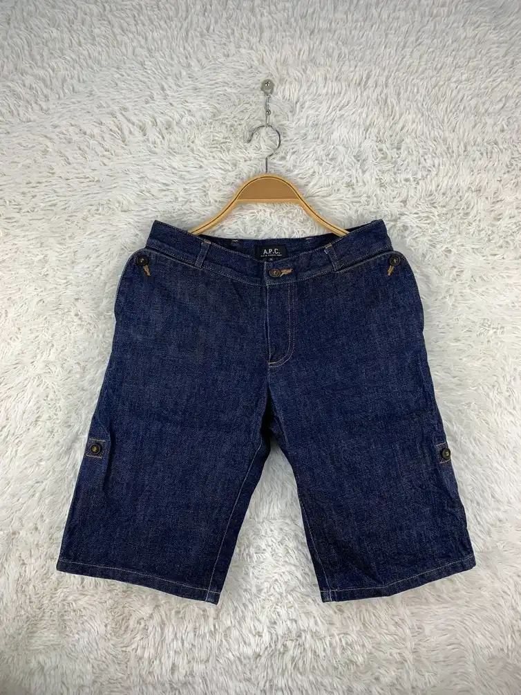 A.P.C. Denim short pants selvedge japan