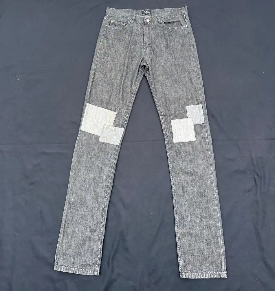Vintage A.P.C Patchwork Denim Slim Jeans