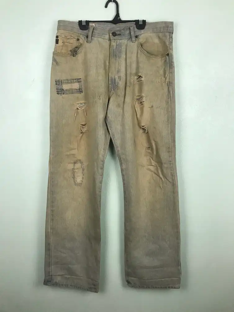 Abercrombie & Fitch Boot Cut Distressed Jeans- gh1820