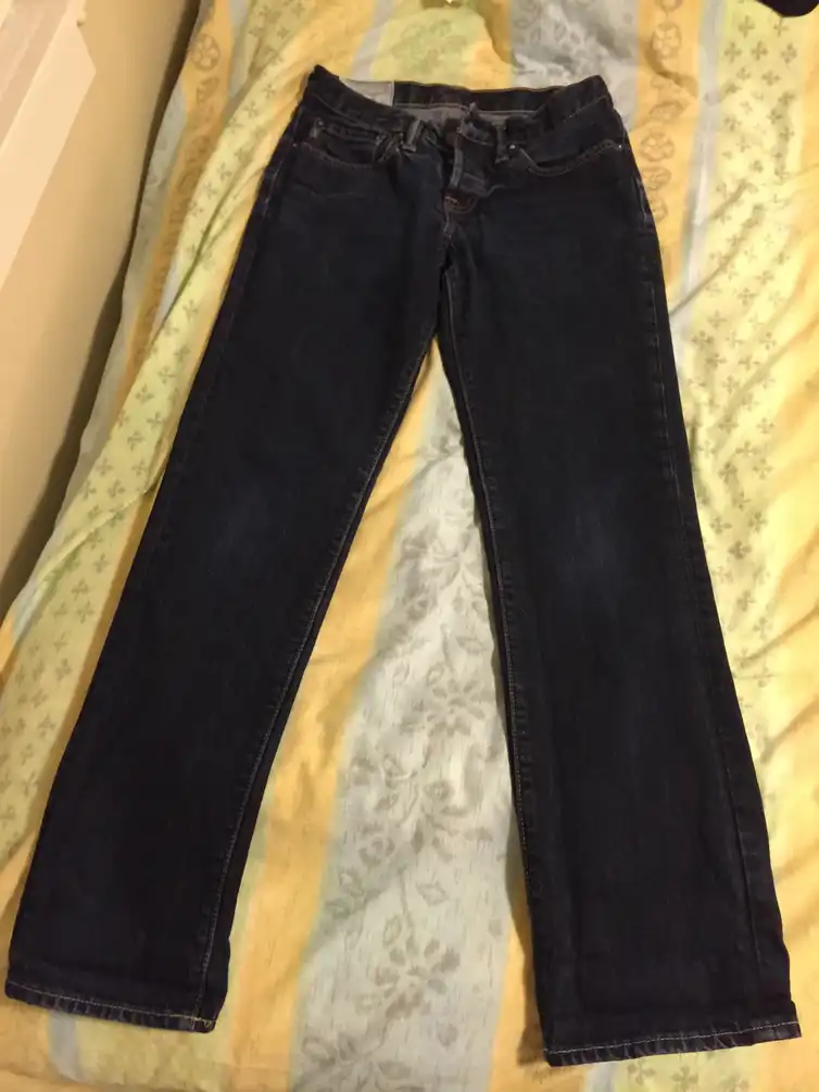 Slim Straight Button Fly Jeans