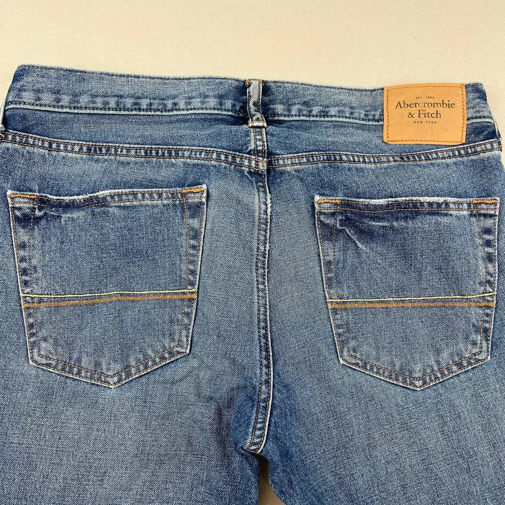 Abercrombie & Fitch Skinny Blue Denim Jeans Mens 33x32
