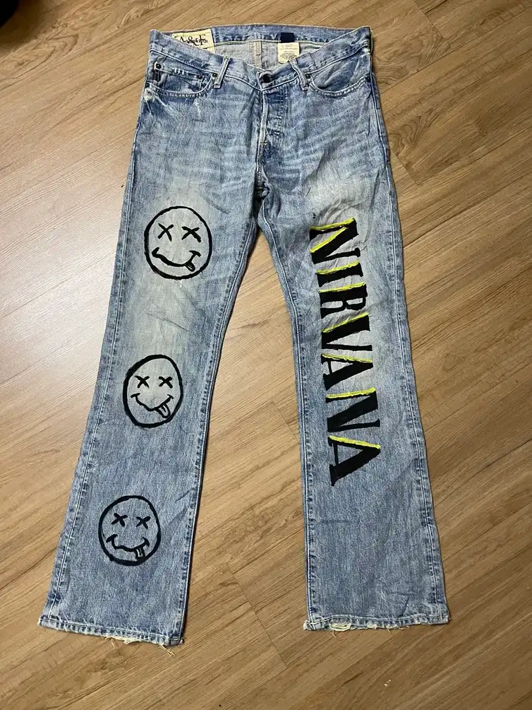 Abercrombie Nirvana Custom jeans