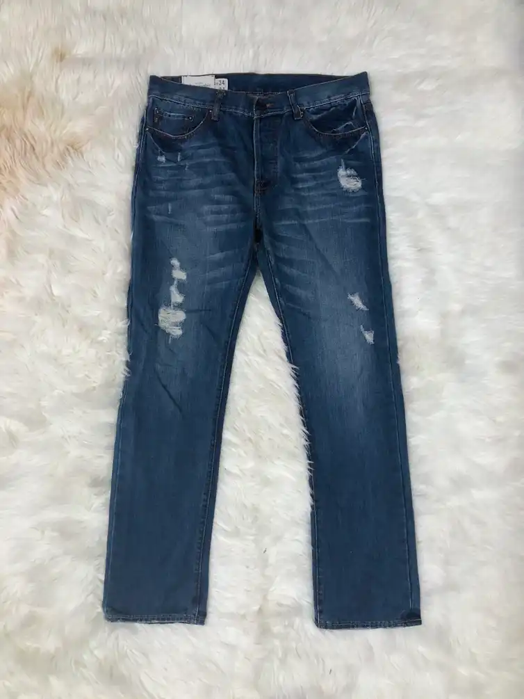 Abercrombie and Fitch New York distressed denim