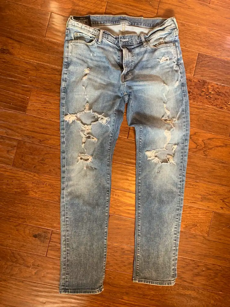Abercrombie & Fitch ripped jeans