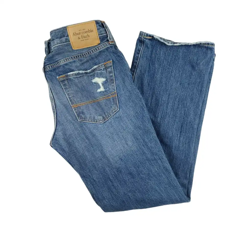 The A&F Boot Low Rise Distressed Relaxed Button Fly 30x30