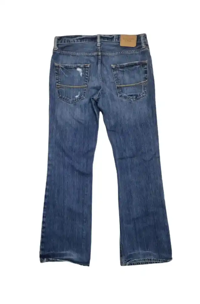 Distressed Blue Jeans