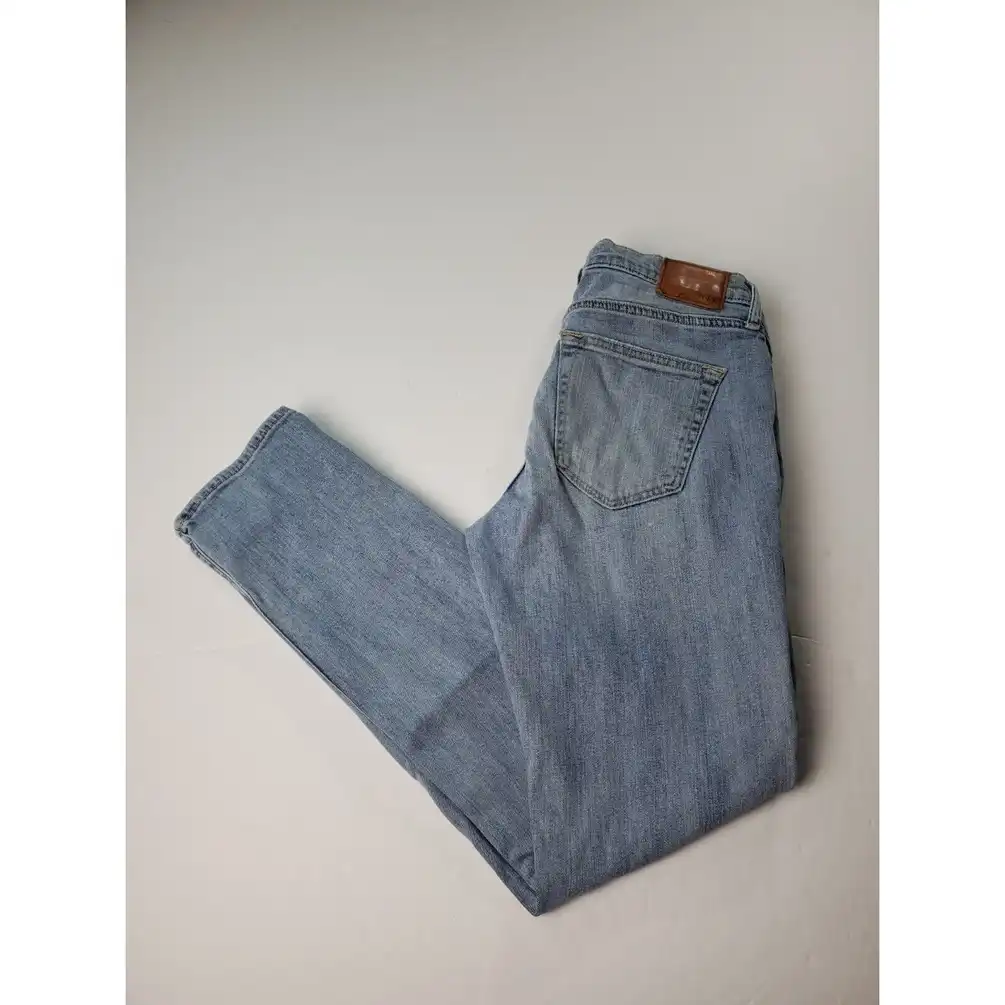 Abercrombie & Fitch Langdon Skinny Jeans 30X32 Men Blue Denim Stretch Distressed