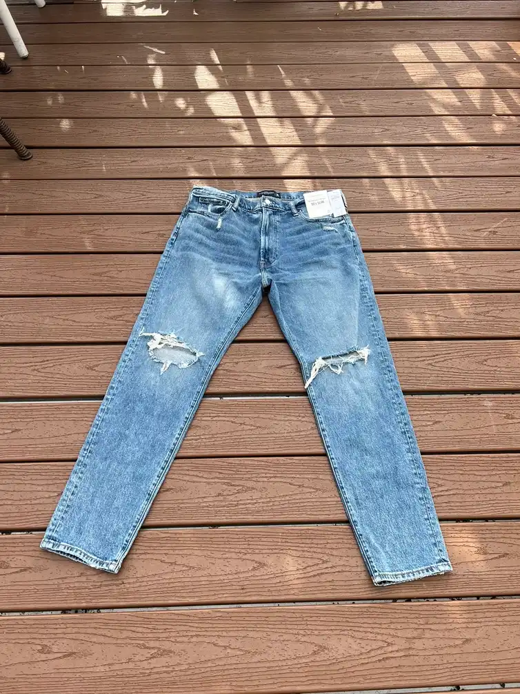 90’s stretch slim fit ripped jeans