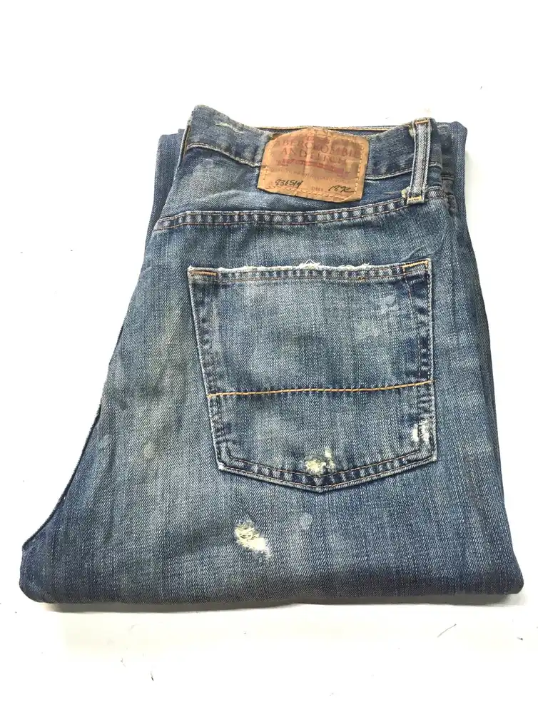 Abercrombie thrashed crazy distressed denim