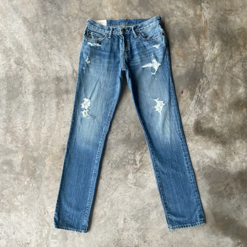 Vintage Abercrombie&Fitch Distressed Denim Jeans Pants W30