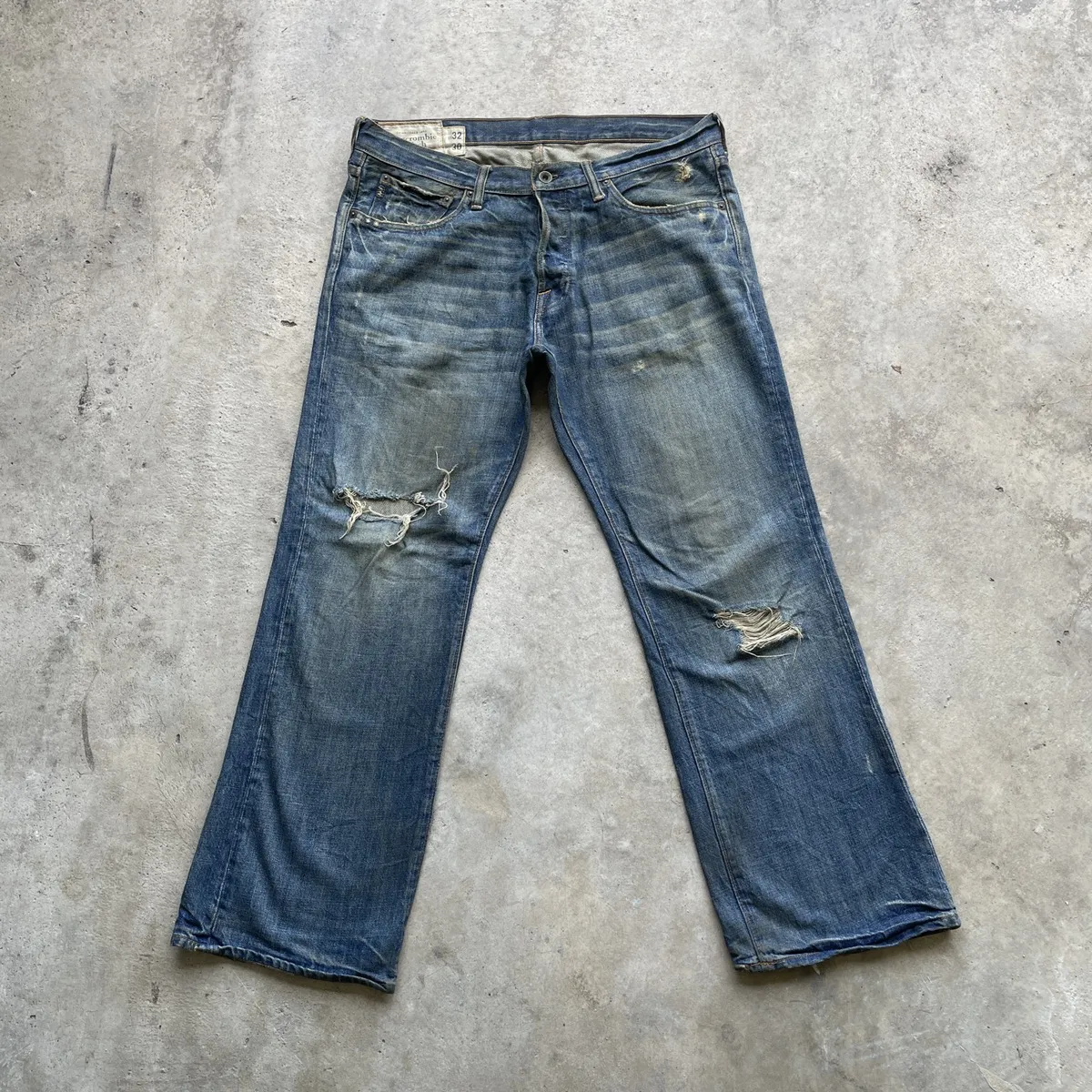 Vintage Abercrombie & Fitch Distressed Denim Jeans Pants