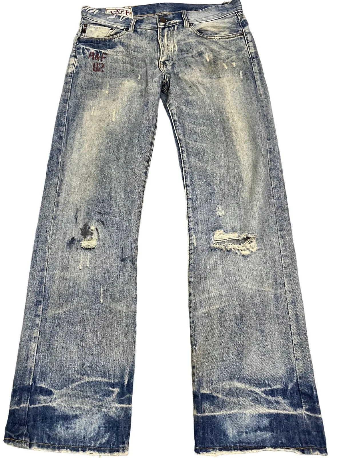 Vintage Abercrombie&Fitch Baggy Distressed Style Jeans