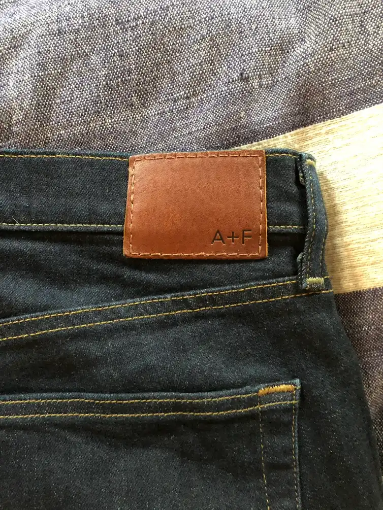 A&F Slim Fit Denim, Dark Wash