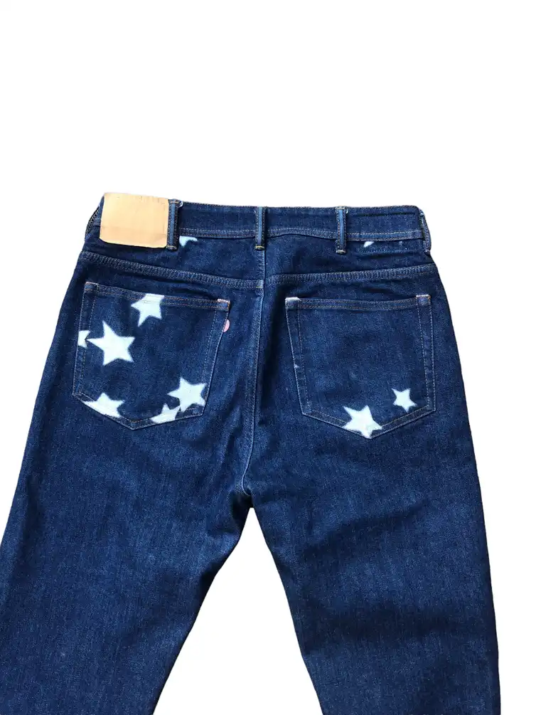 RARE Acne Studios Jeans Size 33 River Star P Blue