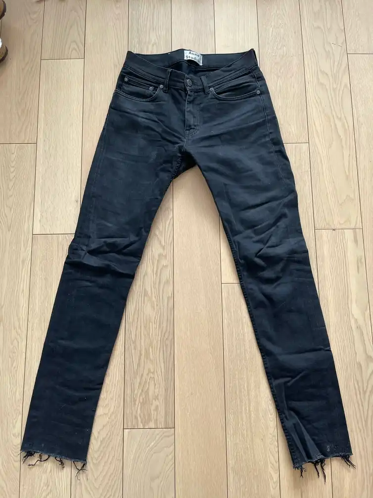 Acne Studios Max Used/washed Black Jeans