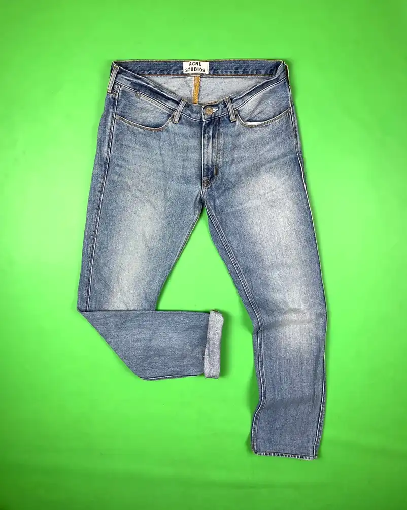 Acne Studios Max LT Vintage Washed Blue Denim Jeans / Pants