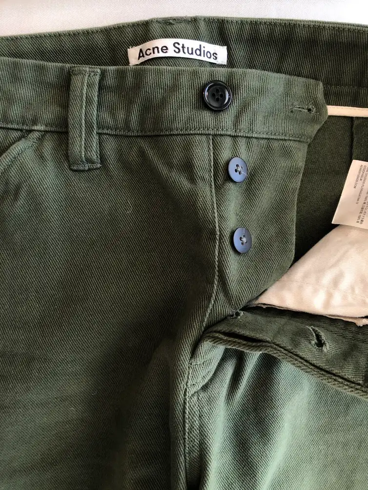 Acne Studios green pants
