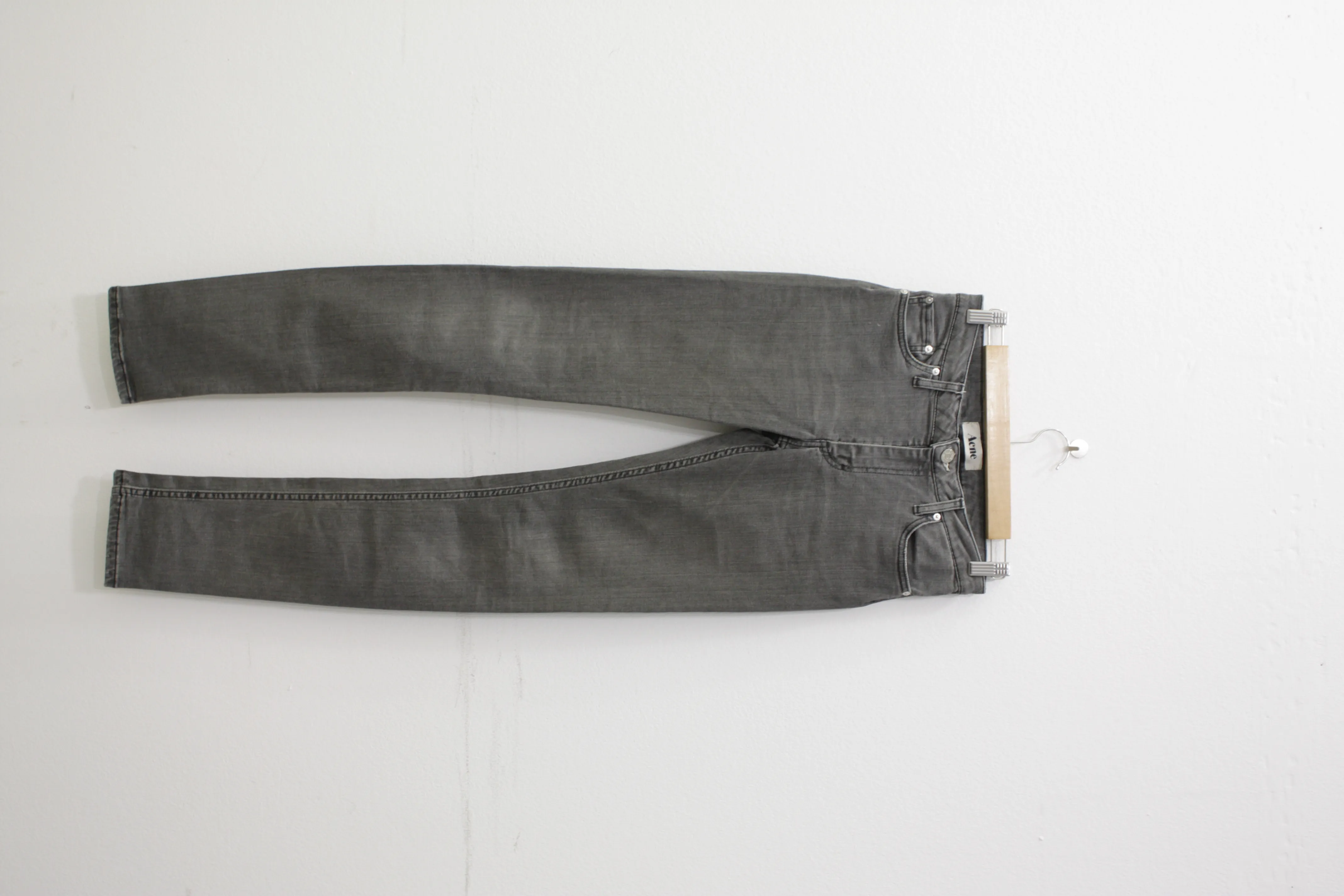 Acne grey denim jeans