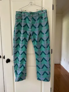 Acne Studios Bla Konst - Land Print Denim Jeans Pant