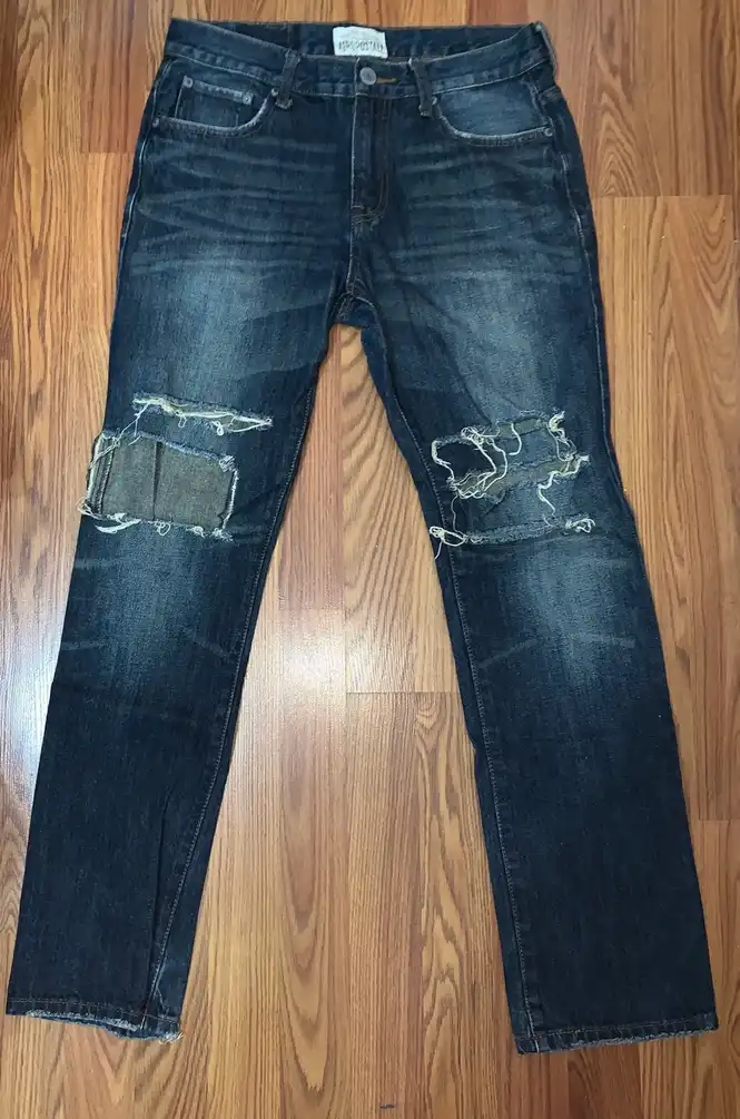 Ripped Denim Pants