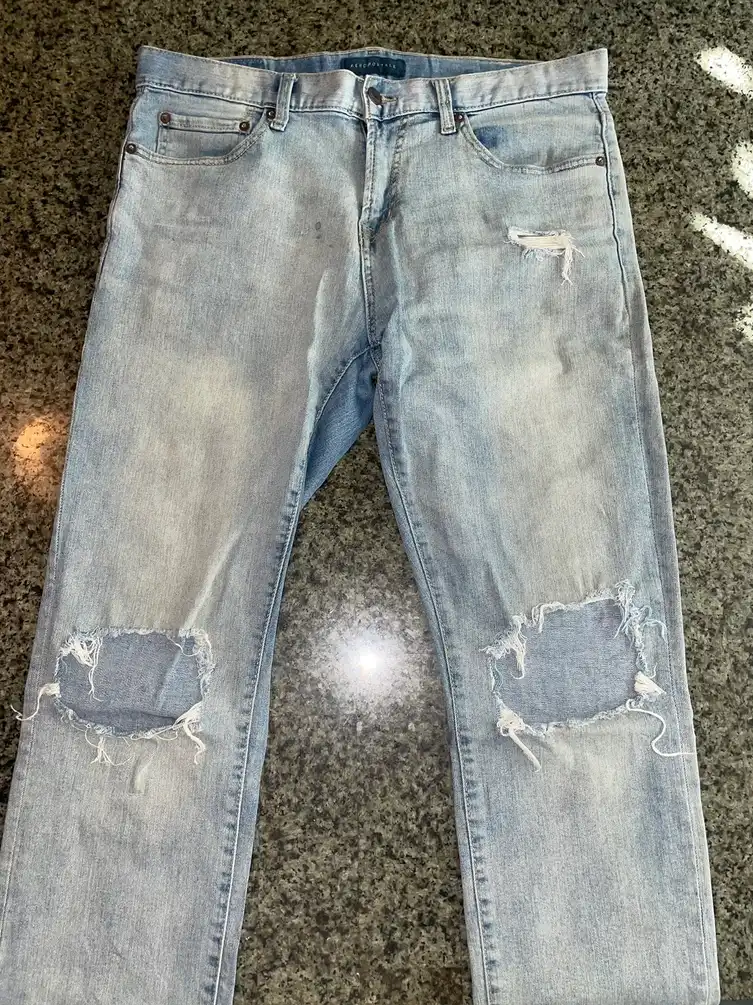 Aeropostale Ripped Skinny Denim Jeans 34/32