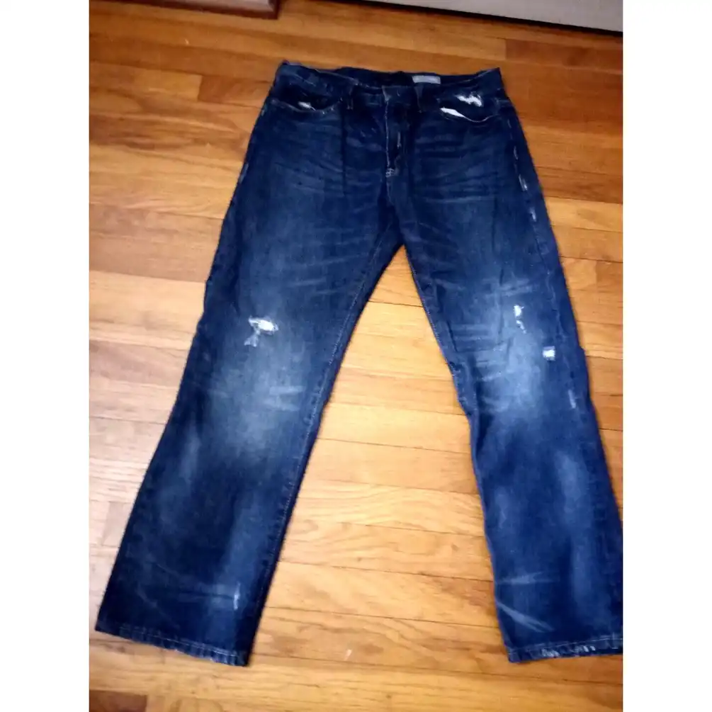Aeropostale Mens Blue Jeans Pants Denim Ripped Distressed SZ 32