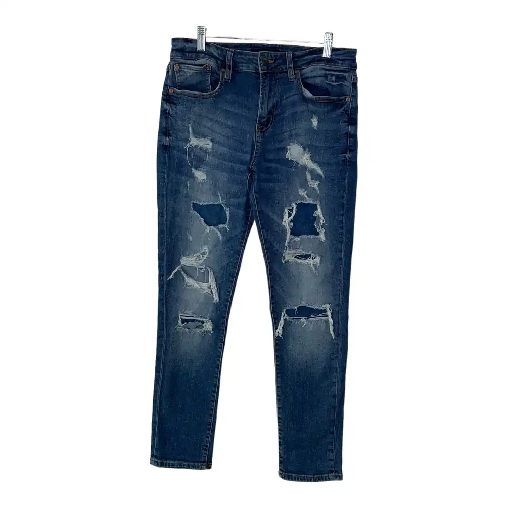 Aerpostale Men's Athletic Skinny Distressed Jeans 29/30