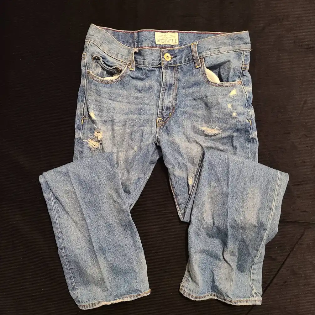 Aeropostale Driggs Men's Slim Bootcut Denim Jean, Size 32/32