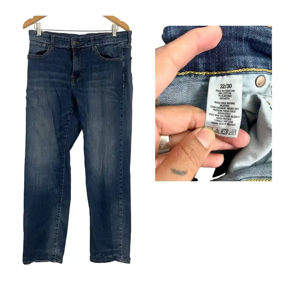 Aeropostale Blue Denim Straight Jeans 32X30 Men's Pants