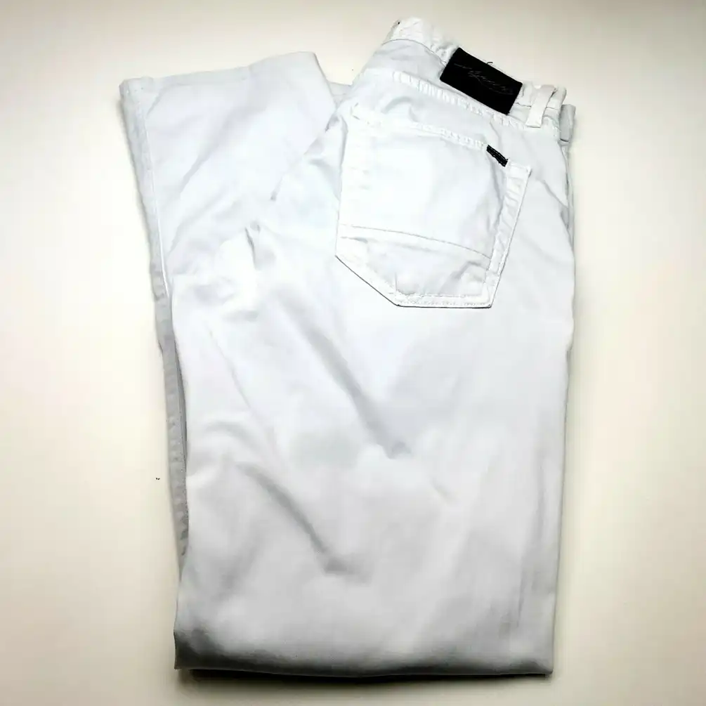 Agave Pragmatist Classic Straight White Jeans Denim 32/31