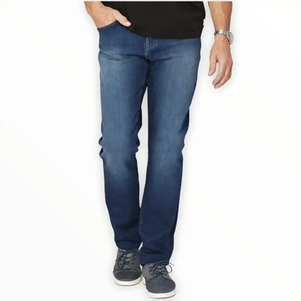 Agave Mens Dark Wash The Waterman Relaxed Straight Jeans