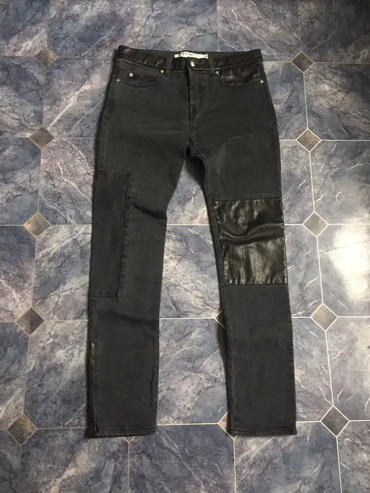 Alexander Mcqueen AW14 black leather pants