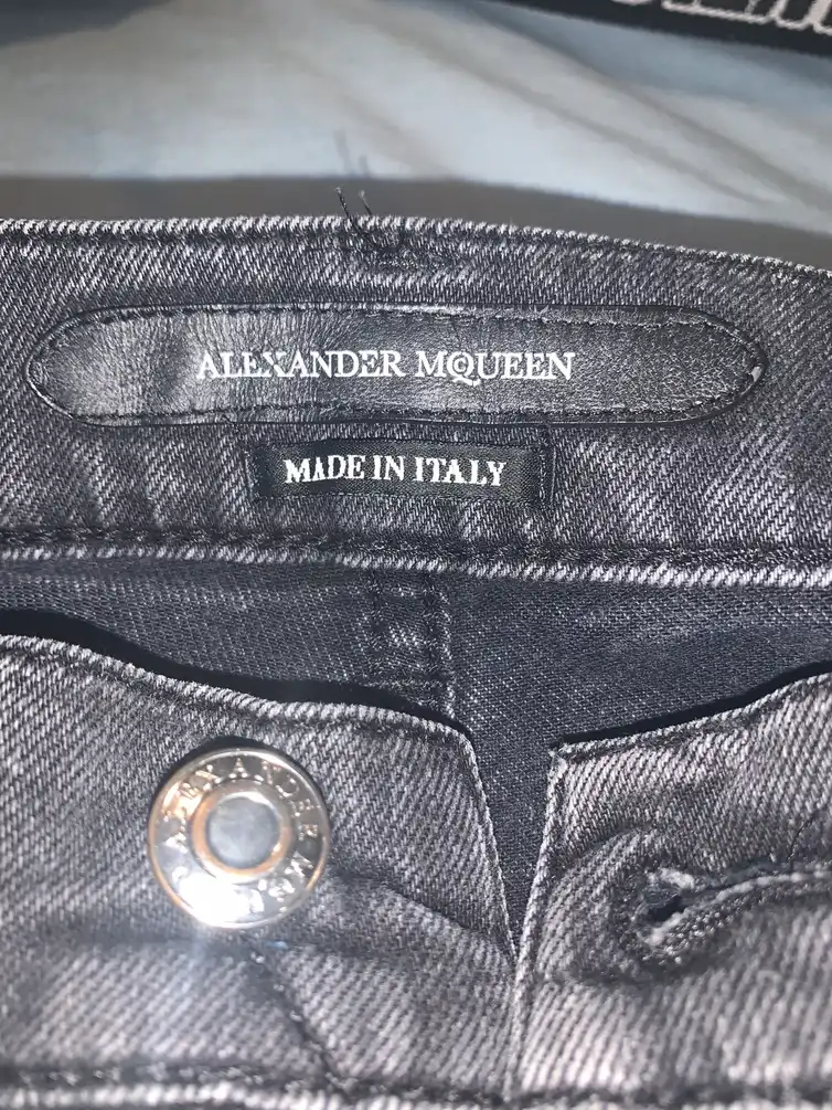 Alexander McQueen distressed denim RARE