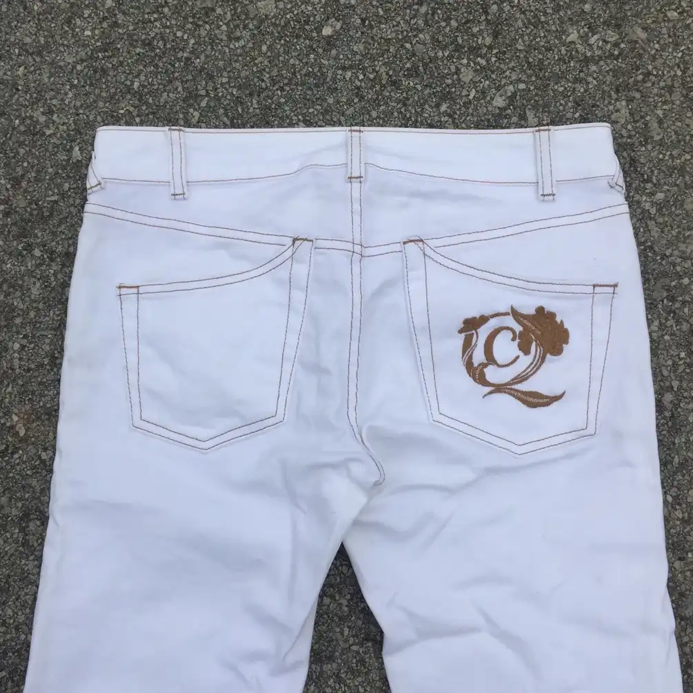 Alexander McQueen white denim