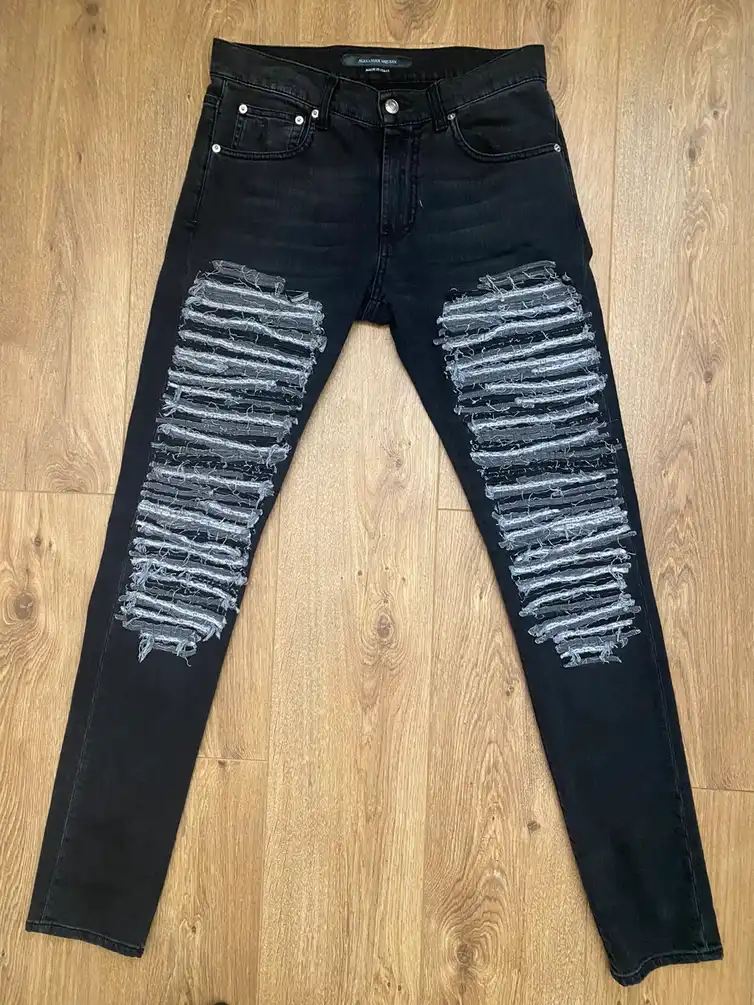 Alexander McQueen Distressed Jeans