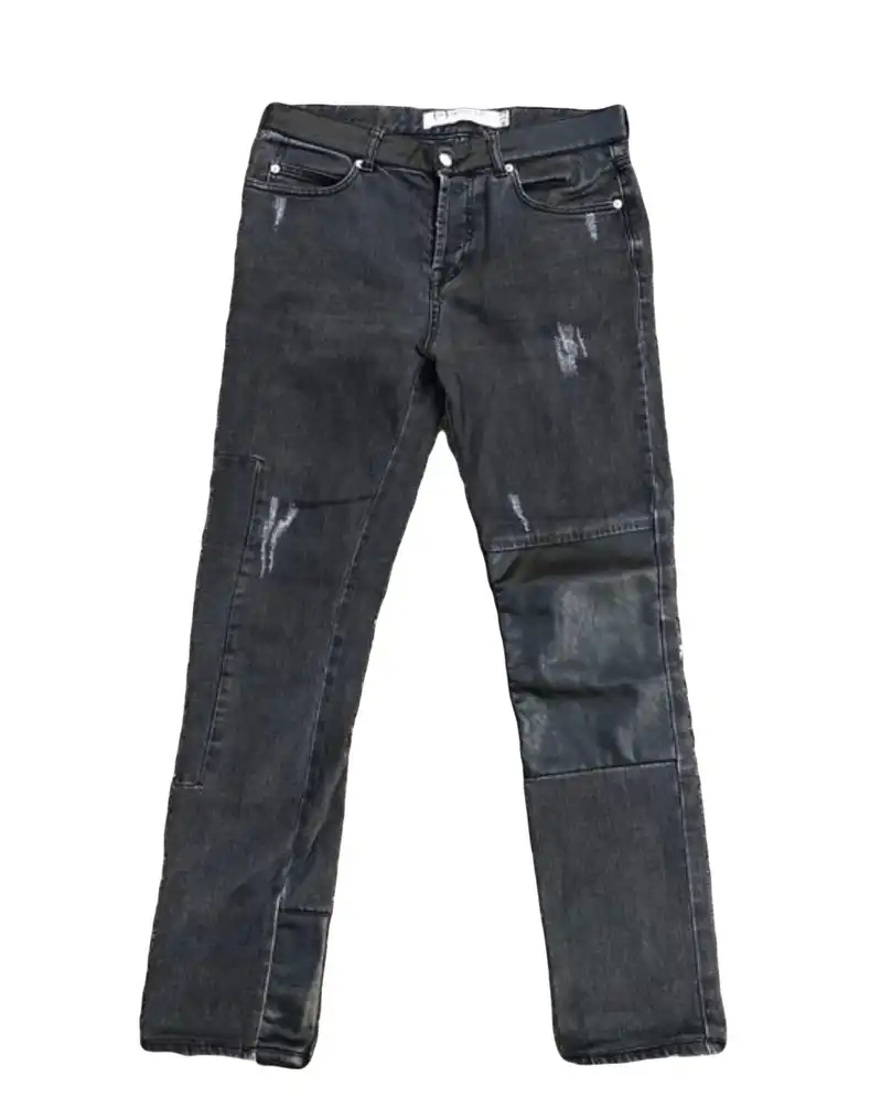 ALEXANDR MCQUEEN PANTS W LEATHER DETAILS