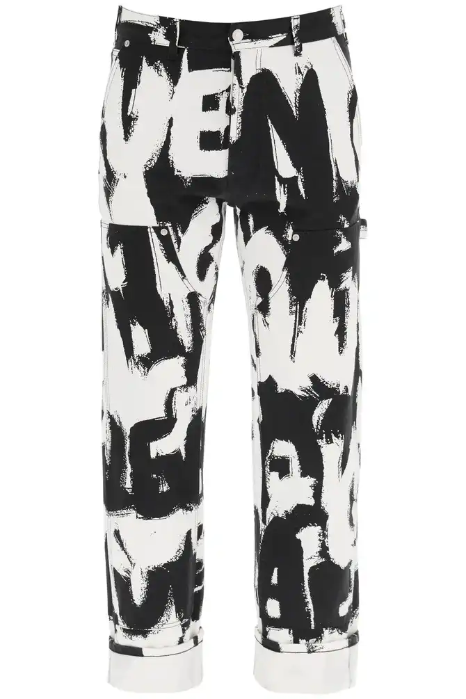 Jeans in White & Black