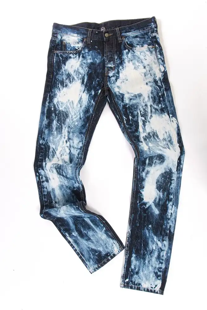 McQ Alexander Mcqueen bleached denim