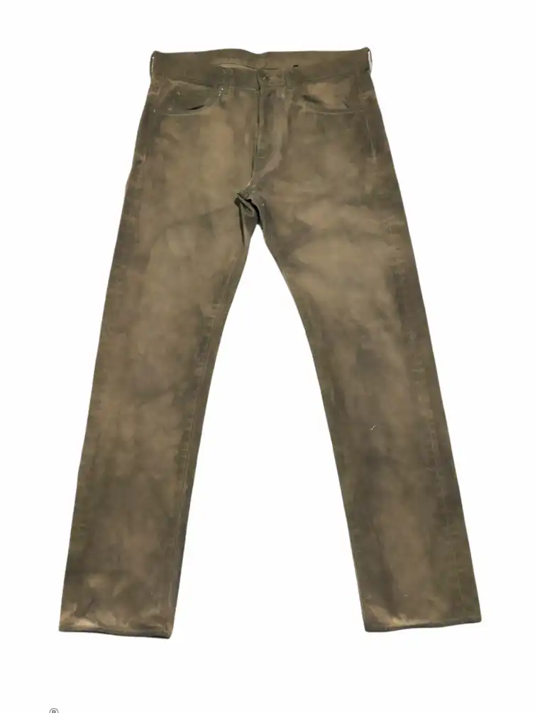 Alexander McQueen Object Dyed Mid Rise Jeans