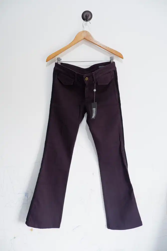 2012 Alexander McQueen Flare Stretch Taped Jeans