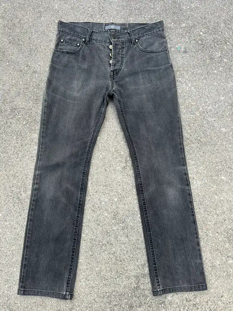 AM Made in Italy Faded Black Denim Jeans