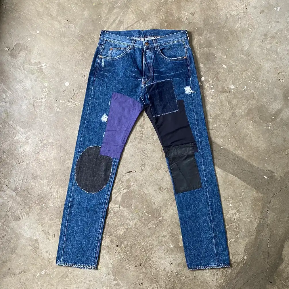 Alexander Mcqueen - Patchwork Denim Jeans
