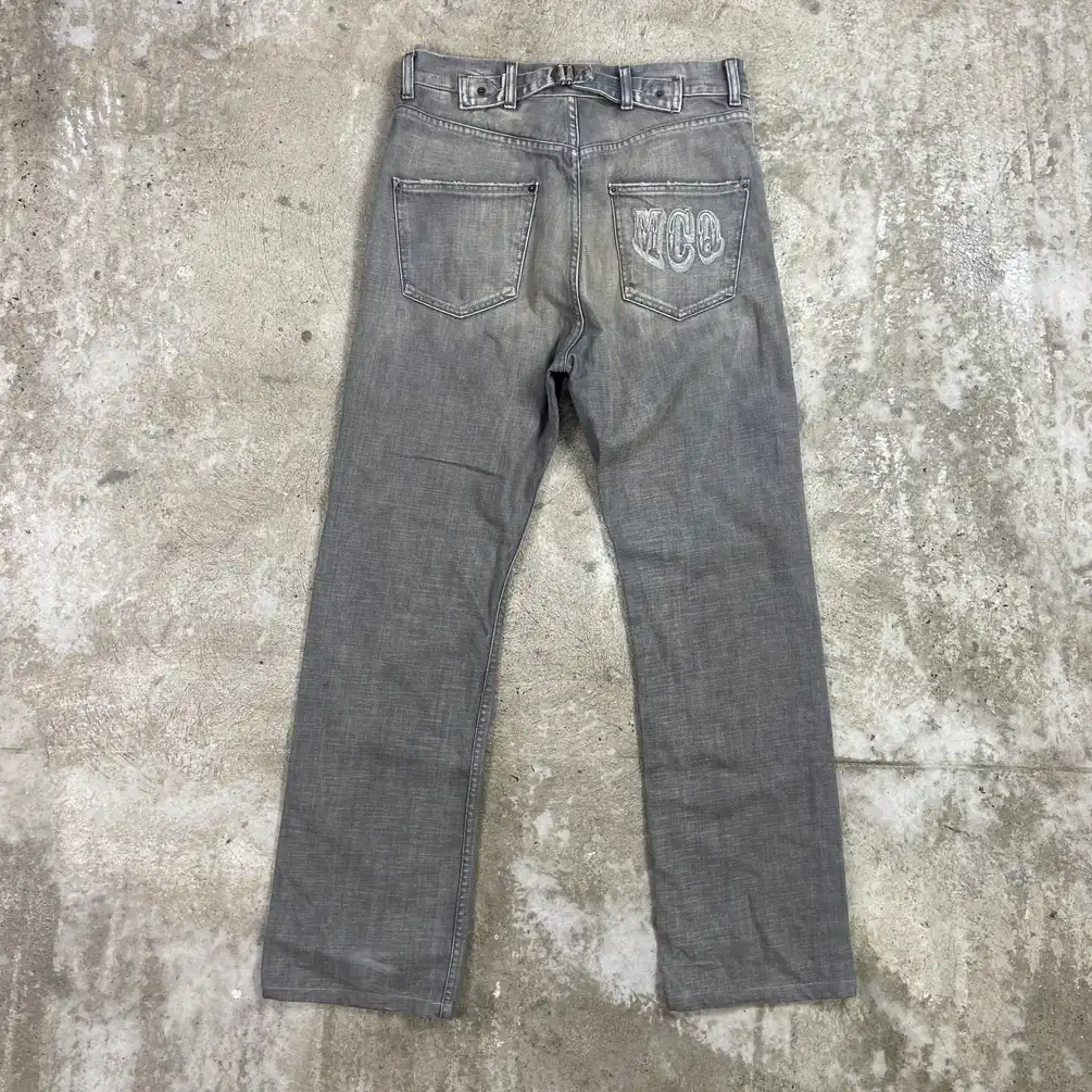 ALEXANDER McQUEEN ARCHIVE FADED RETRO PUNK VINTAGE PANTS