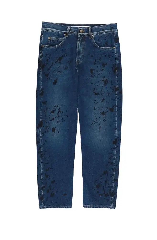 Paint splatter denim