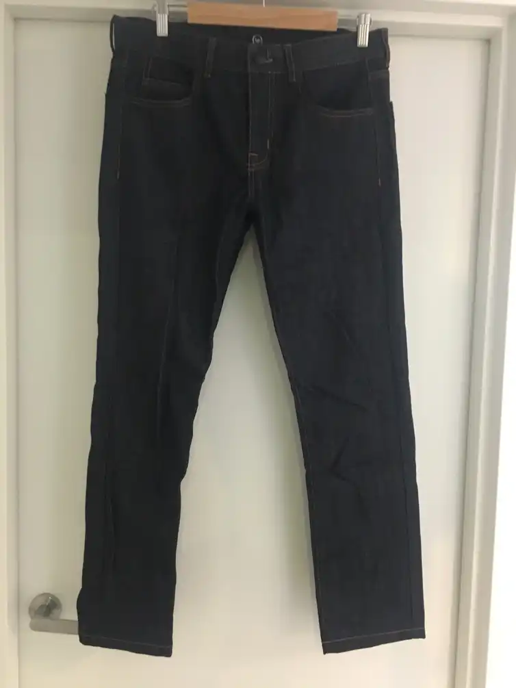 Alexander McQueen Dark Denim Straight-Fit Jeans