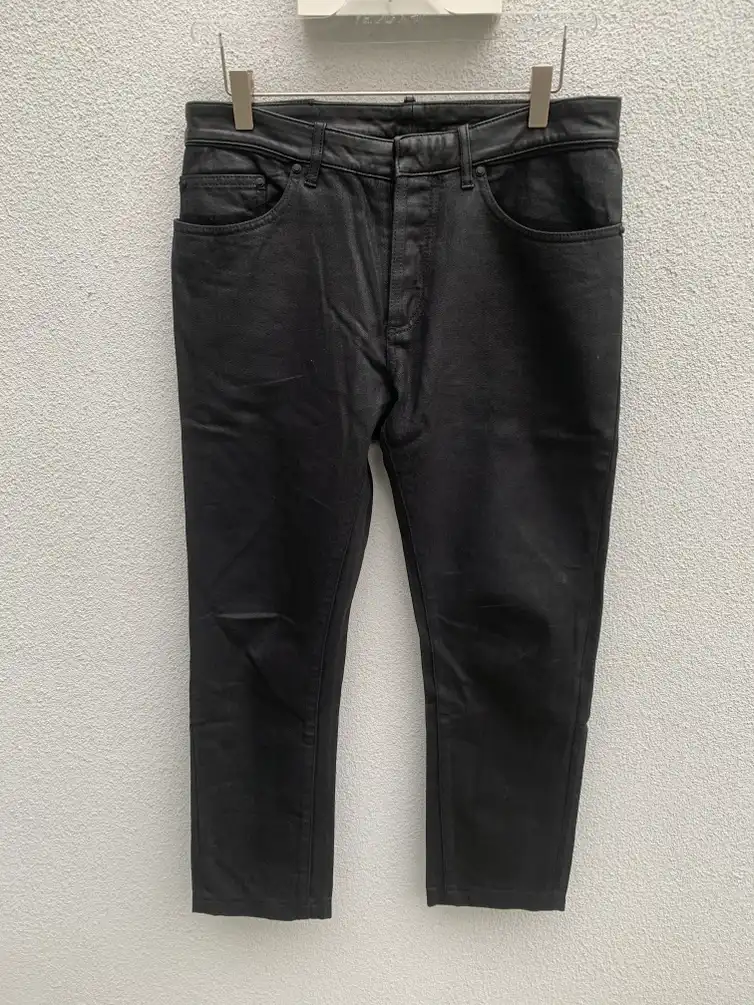 2011 Black Waxed Denim / Leather - Wang Era Balenciaga