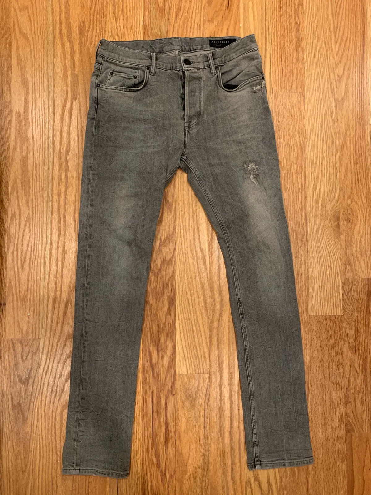 Allsaints Cigarette Washed Black